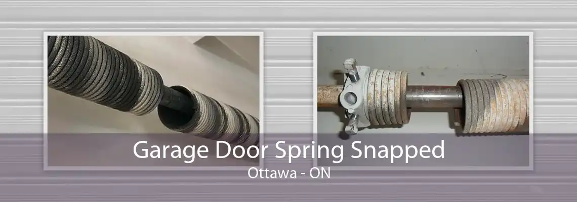 Garage Door Spring Snapped Ottawa - ON