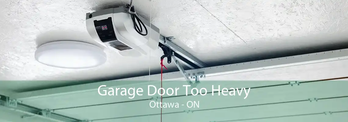 Garage Door Too Heavy Ottawa - ON