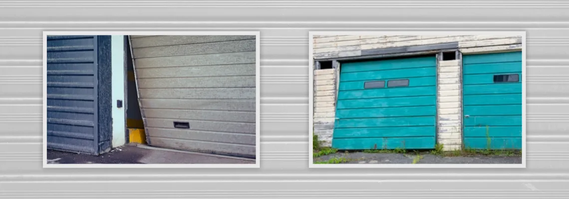 Crooked Aluminum Garage Door Repair in Ottawa, Ontario